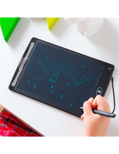 INNOVAGOODS Tablet LCD táctil para dibujar y escribir (CR2016 incluida) 145x225x5mm color negro (incluye bolígrafo digital)