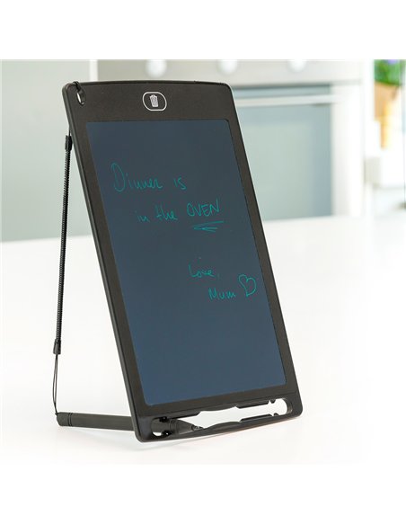 INNOVAGOODS Tablet LCD táctil para dibujar y escribir (CR2016 incluida) 145x225x5mm color negro (incluye bolígrafo digital)