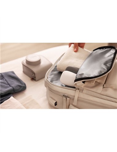 NUMADA Mochila impermeable de 20l “Explorer B40” multibolsillos + puerto USB color beige