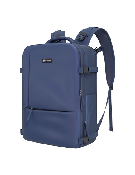 NUMADA Mochila impermeable de 20l “Explorer B40” multibolsillos + puerto USB color azul petróleo