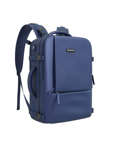 NUMADA Mochila impermeable de 20l “Explorer B40” multibolsillos + puerto USB color azul petróleo