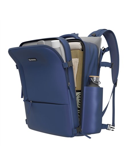 NUMADA Mochila impermeable de 20l “Explorer B40” multibolsillos + puerto USB color azul petróleo