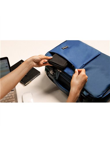 NUMADA Mochila impermeable de 20l “Explorer B40” multibolsillos + puerto USB color azul petróleo