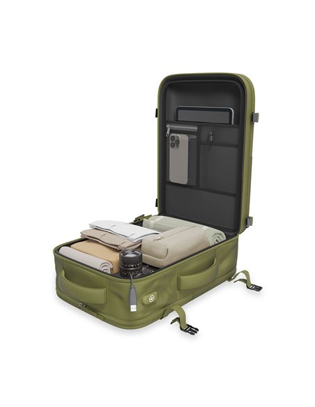 NUMADA Mochila impermeable de 20l “Explorer B40” multibolsillos + puerto USB color verde militar