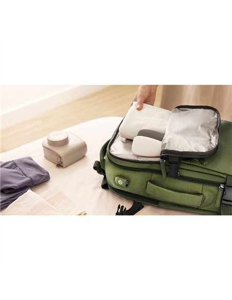 NUMADA Mochila impermeable de 20l “Explorer B40” multibolsillos + puerto USB color verde militar