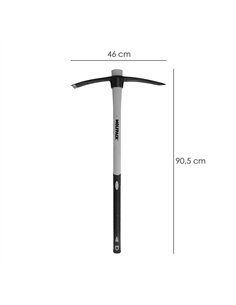 Picachón de acero forjado con mango de fibra vidrio engomada color gris y negro 1500g 2