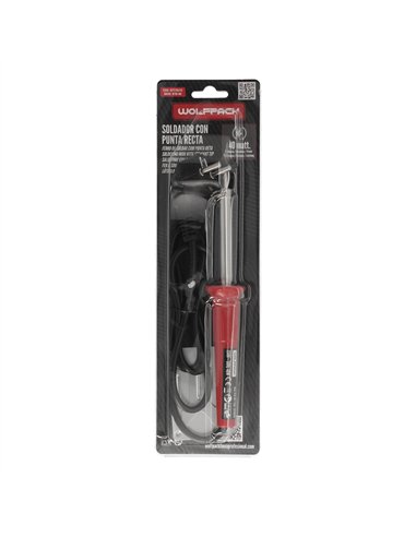 Soldador Wolfpack 40 Watt Punta Recta
