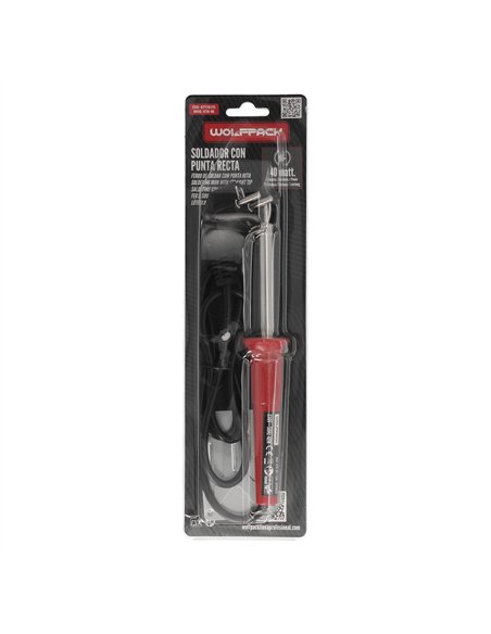 Soldador Wolfpack 40 Watt Punta Recta