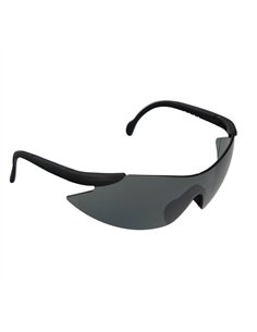 Gafas de protección EN166 ventiladas con patillas ajustables color negro