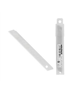 Hoja Cutter 9 mm. (Estuche 10 Piezas) Acero al Carbono.