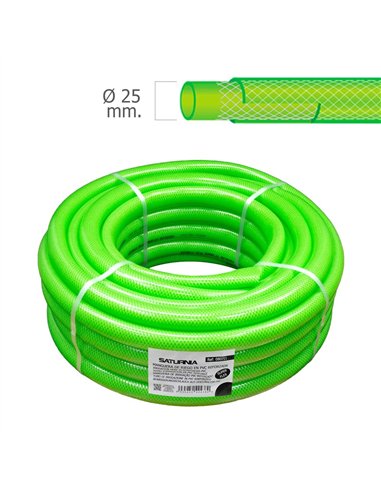 Manguera Latflex Reforzado Ø 25 mm. -  1" Rollo 25 Metros  Manguera Jardin, Manguera Riego, Manguera Reforzada,