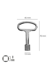 Llave Cierre Cuadrado 192 8 mm. 2