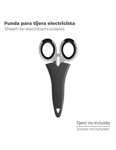 Funda Tijera Electricista Mango TPR. Funda de transporte. Cubierta protectora.