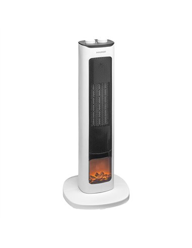 Calefactor Ceramico PTC Torre Efecto Llama 2000 Watt. Oscilante. Termoventilador Electrico