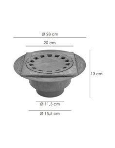 Caldereta Sifonica Pvc 200x200 / 90-110 Mm 2