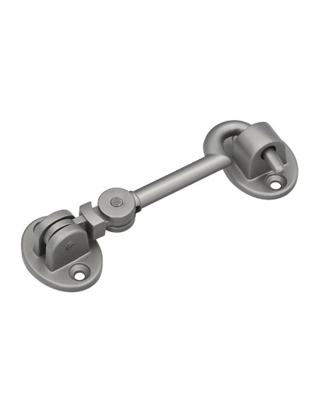 Aldabilla Multiusos Reforzada Con Tornillos 100 Mm Latón Niquelado Mate