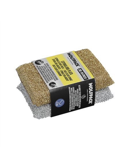 Esponja Oro/Plata No Raya. Pack 2 Unidades.