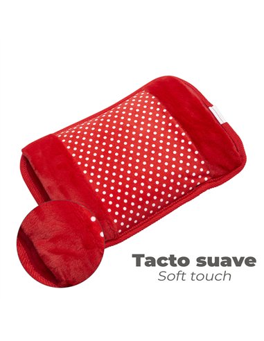 Bolsa de agua caliente eléctrica recargable (400W con batería recargable) IP20 color rojo