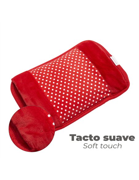 Bolsa de agua caliente eléctrica recargable (400W con batería recargable) IP20 color rojo