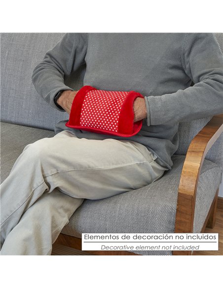 Bolsa de agua caliente eléctrica recargable (400W con batería recargable) IP20 color rojo