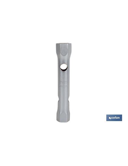 Llave de tubo DIN 896 B | Material: acero endurecido | Doble boca hexagonal | Disponible en diferentes medidas