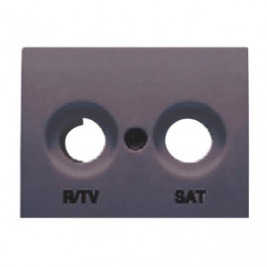 Tapa toma de R/TV-SAT GRIS LAVA BJC Coral 21320-GL