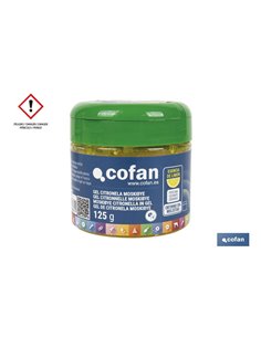 Gel de citronela con esencia de limón | Ahuyentador de insectos natural y duradero | Duración de hasta 4 semanas