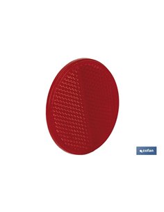 Catadióptricos redondos con adhesivo para fijar en vehículos | 3 Colores: rojo, ámbar y blanco | Diámetro: 55 mm