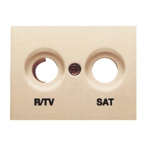 Tapa toma de R/TV-SAT DORADO PERLA BJC Coral 21320-DP