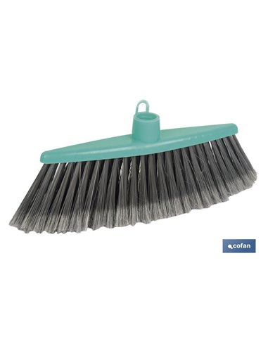 Cepillo de barrer plumado para pequeños espacios | Color: Verde agua