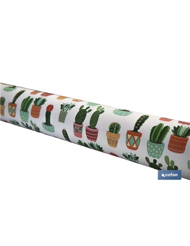 Mantel antimanchas | Estampado de cactus | Materiales: vinilo y poliéster | Impermeable | Fácil de limpiar | Disponible en difer