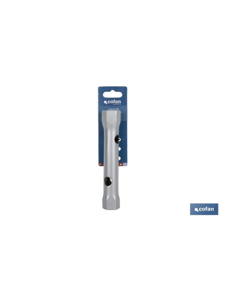 Llave de tubo DIN 896 B | Material: acero endurecido | Doble boca hexagonal | Disponible en diferentes medidas