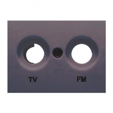 Tampa de tomada TV-FM LAVA GREY BJC Coral 21330-GL