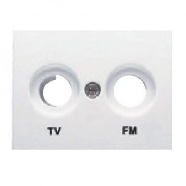 Tapa toma de TV-FM BLANCO BJC Coral 21330