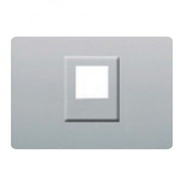 Tapa toma RJ11 o RJ45 PLATA LUNA BJC Coral 21782-PL