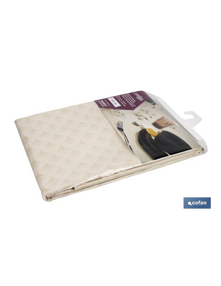 Mantel antimanchas resinado y confeccionado | Protección contra manchas | Material: 50 % de poliéster, 45 % de algodón | Diferen