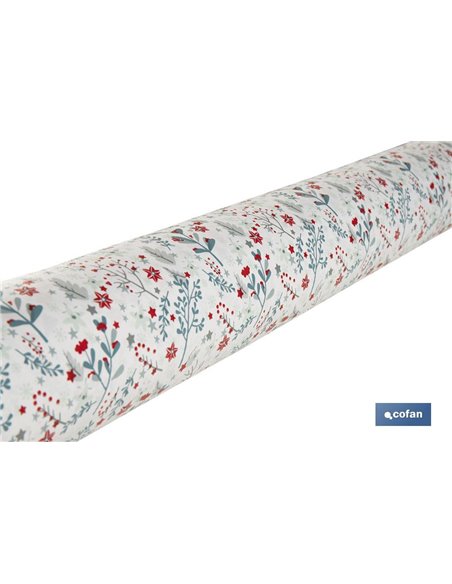 Rollo de hule con diseño primaveral | Protección y estilo para la mesa