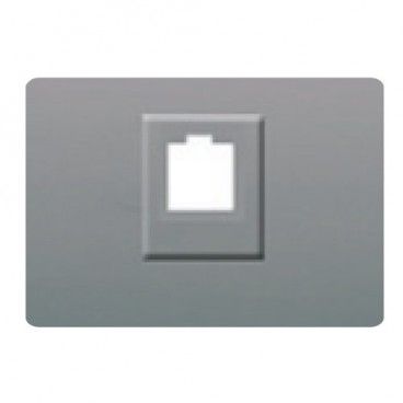 Tapa toma RJ11 o RJ45 GRIS SOMBRA BJC Coral 21795-GS