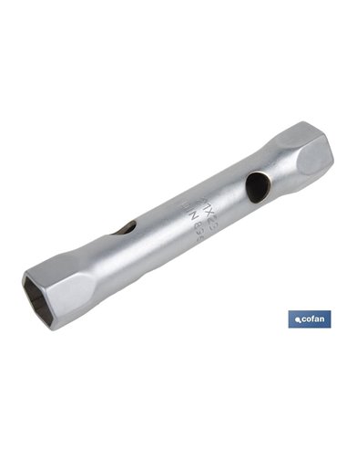 Llave de tubo DIN 896 B | Material: acero endurecido | Doble boca hexagonal | Disponible en diferentes medidas
