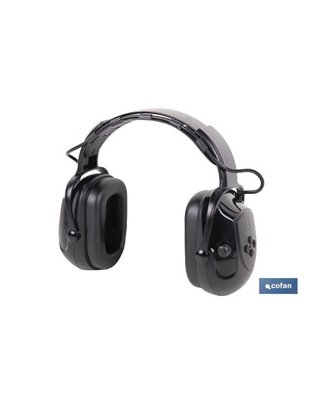 Cascos antirruido con Bluetooth | Reducción de sonido (SNR) 29 dB | Protección auditiva con micrófono y control de volumen