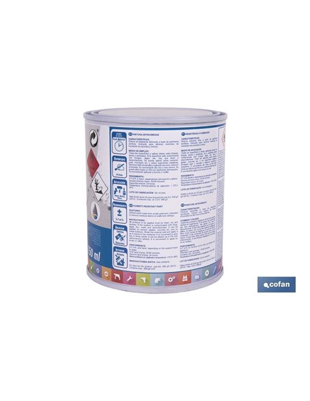 Pintura antihumedad sintética blanca satinada | Protección para paredes y techos | Capacidad: 750 ml y 4 L