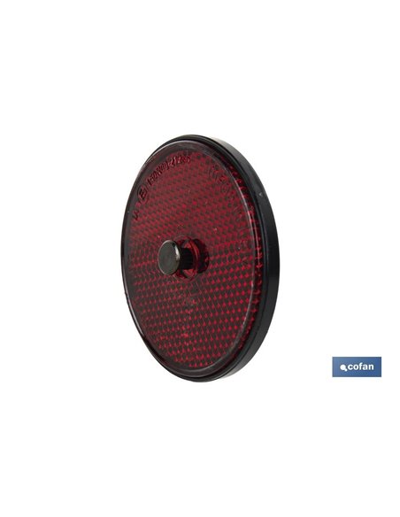 Catadióptricos redondos con tornillo para fijar en vehículos | 3 Colores y 2 tamaños diferentes