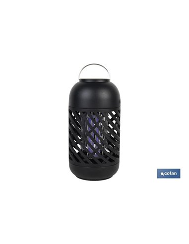 Lámpara LED antiinsectos | Potencia: 5 W | Descarga Eléctrica: 800-1000 V  | Área: 60 m² | Protégete contra los insectos