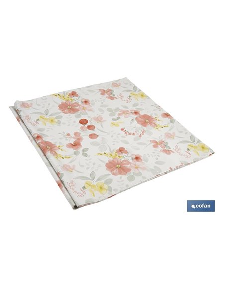 Hule con diseño moderno de flores | Materiales: PVC y polipropileno | Fácil de limpiar | Disponible en diferentes medidas
