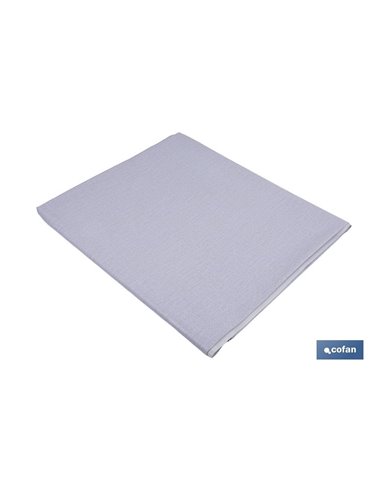 Mantel antimanchas | Diseño liso de color gris | Materiales: vinilo y poliéster | Impermeable | Fácil de limpiar | Disponible en