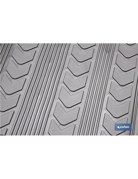 Alfombrillas de PVC universales para coche | Set de 4 alfombras | Antideslizantes y ajustables