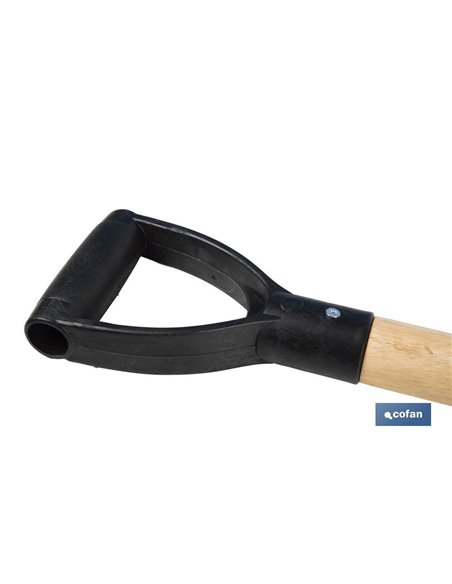 Horca para cavar de acero endurecido | 4 dientes | Ideal para jardinería y agricultura | Medidas: 23 x 105 cm