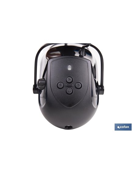 Cascos antirruido con Bluetooth | Reducción de sonido (SNR) 29 dB | Protección auditiva con micrófono y control de volumen