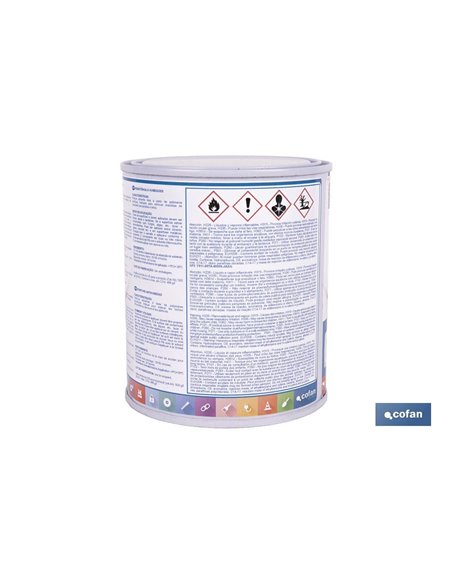 Pintura antihumedad sintética blanca satinada | Protección para paredes y techos | Capacidad: 750 ml y 4 L