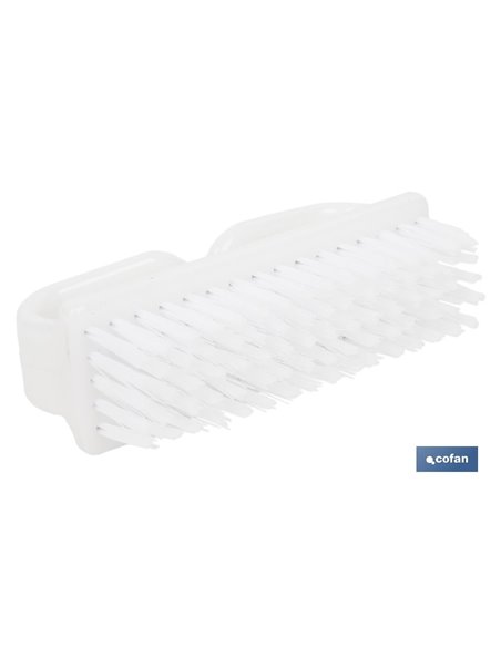 Cepillo de uñas con mango | Cerdas de PVC | Limpieza suave y eficaz | Longitud: 8,2 cm